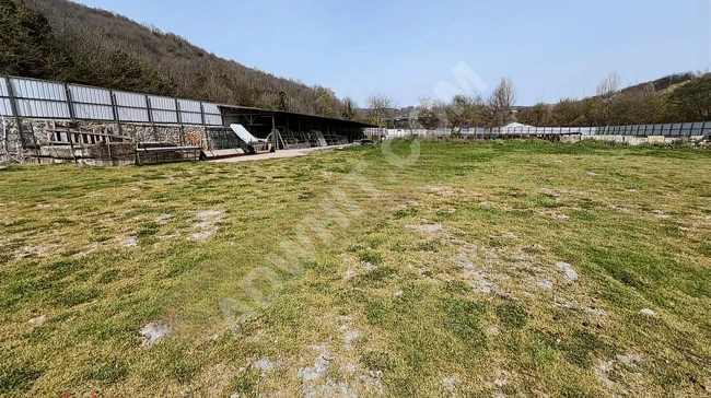 Warehouse land truck yard with an area of 8,000 m2 for rent in the BEYKOZ İSHAKLI area.