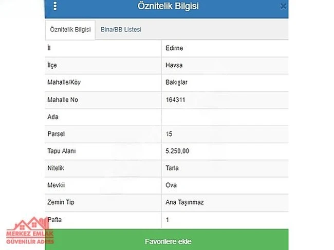 EDİRNE BAKIŞLAR KÖYÜNDE YOLA CEPHELİ SATILIK TARLA