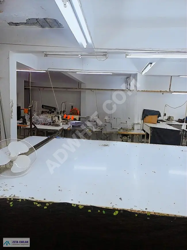 Sewing factory for sale, with title deed, in PENDİK GÜZELYALI