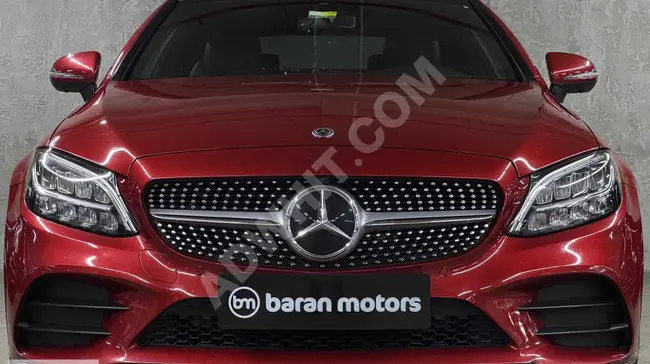 MERCEDES C200 AMG COUPE 2020 - نظام صوت BURMESTER  , جنوط 19 انش , بدون طلاء , من الوكيل - من BARAN MOTORS