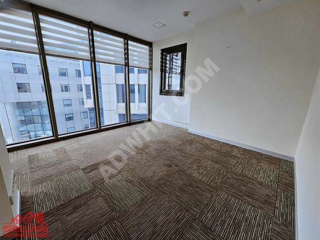 Office floor for rent 150 sqm in Kavacık, the towers area