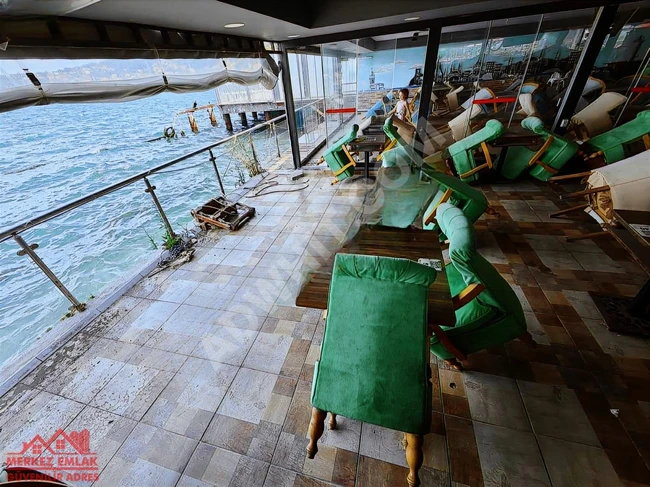 A café designed like a palace with a panoramic view of the sea.