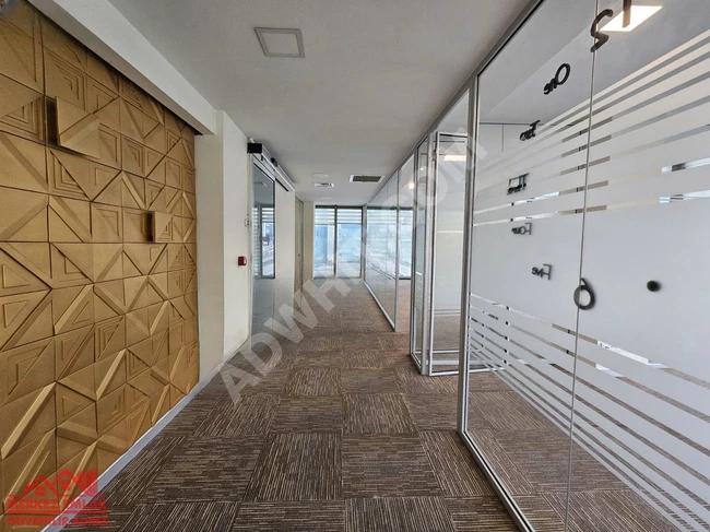 Office floor for rent 150 sqm in Kavacık, the towers area