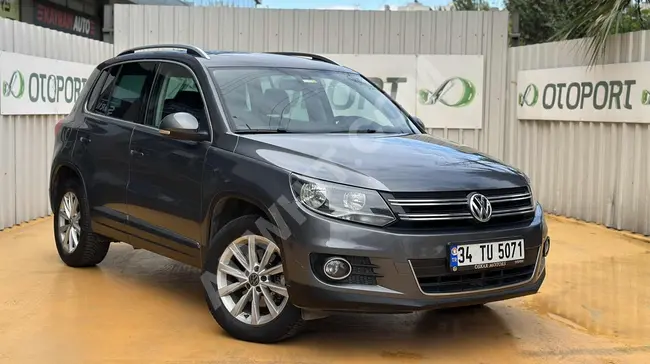 سيارة Volkswagen Tiguan موديل 2012  95,000 كم، أوتوماتيكي، سقف زجاجي ، مع قطعة للسحب إضافية.