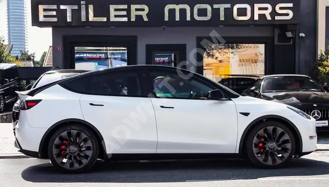 2023 - TESLA Y PERFORMANCE - 21-inch wheels - with invoice tax - agency release - from ETİLER MOTORS