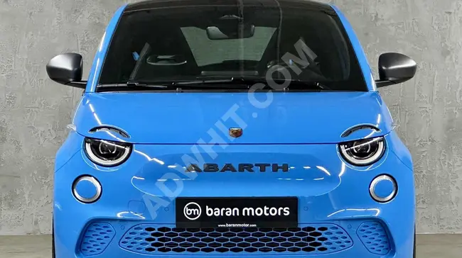 FİAT 500 E ABARTH - بقوة 155 حصان , بلون ازق POISON , مقاعد مدفأة - من BARAN MOTORS