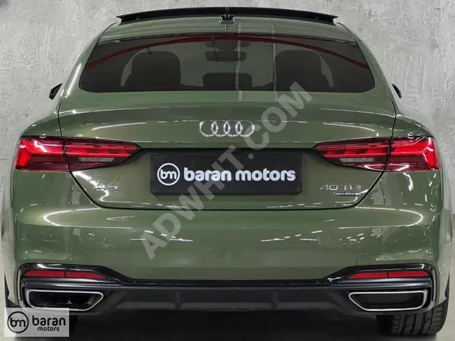 BARAN MOTORS 2022 A5 SPORTBACK 40TDI QUATTRO S-LINE BAYİ BOYASIZ