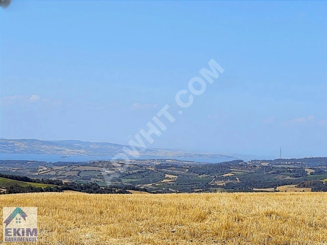 Land for sale in KEMEL with a view of the strait and the bridge.