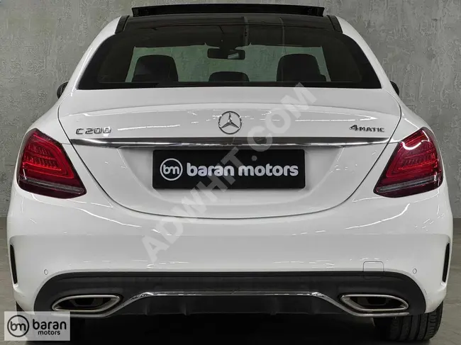 سيارة MERCEDES C200 4MATIC AMG  موديل 2018 بمسافة 45,189 كم بدون طلاء