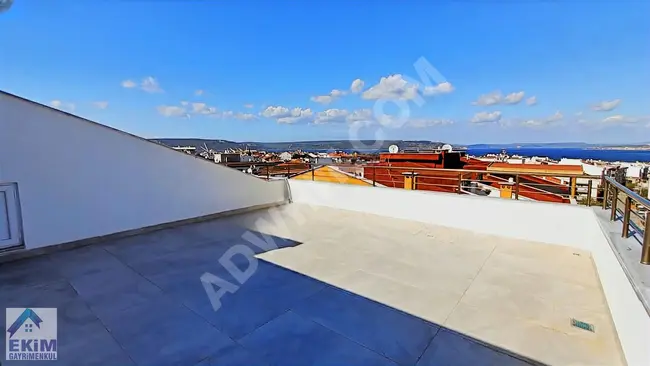 3+1 duplex apartment for sale with a full view of the strait in ÇANAKKALE KEPEZ