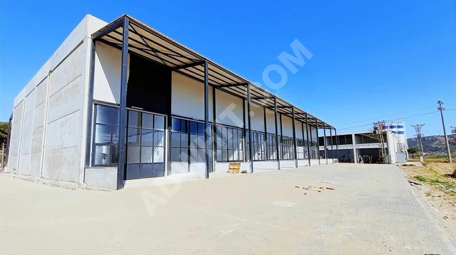 Industrial workplace consisting of two floors for sale, located on the ÇANAKKALE ÇAN YOLU road.