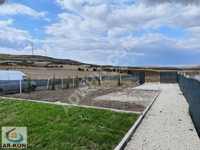 A land with an area of 376 square meters with a caravan permit in ÇANTA