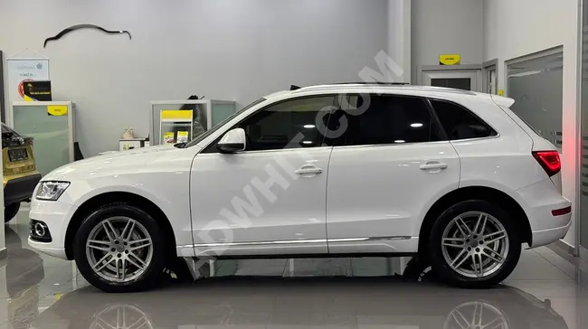 سيارة AUDİ Q5 2.0 TDI QUATTRO S-TRONİC موديل 2014 فتحة سقف بدون اي تغيرات