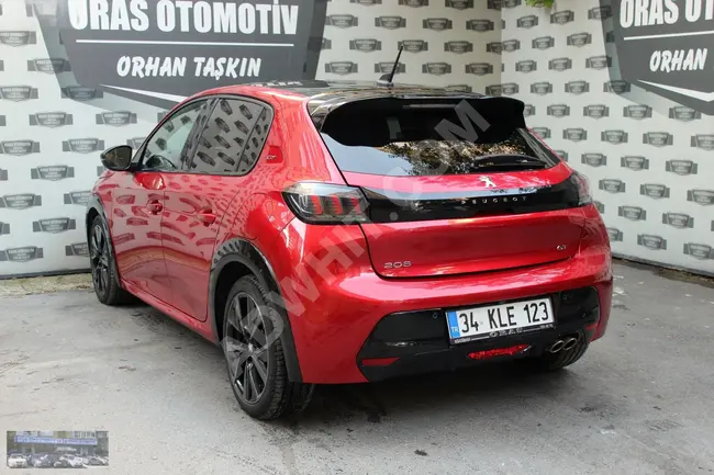 ORAS'DAN 2023 MODEL PEUGEOT 208 1,2 PURETECH EAT8 GT CAM TAVANLI