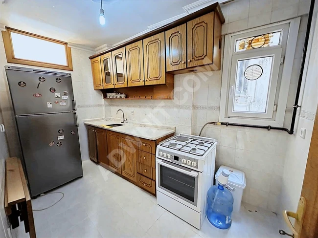 A spacious 2+1 furnished apartment on a middle floor in a new building for rent in the Sultantepe neighborhood.