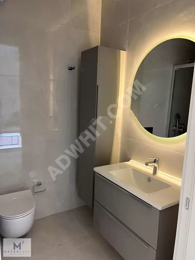 1+1 apartment for rent, vacant, on the garden floor, in AVRUPA KONUTLARI ÇAMLIVADİ