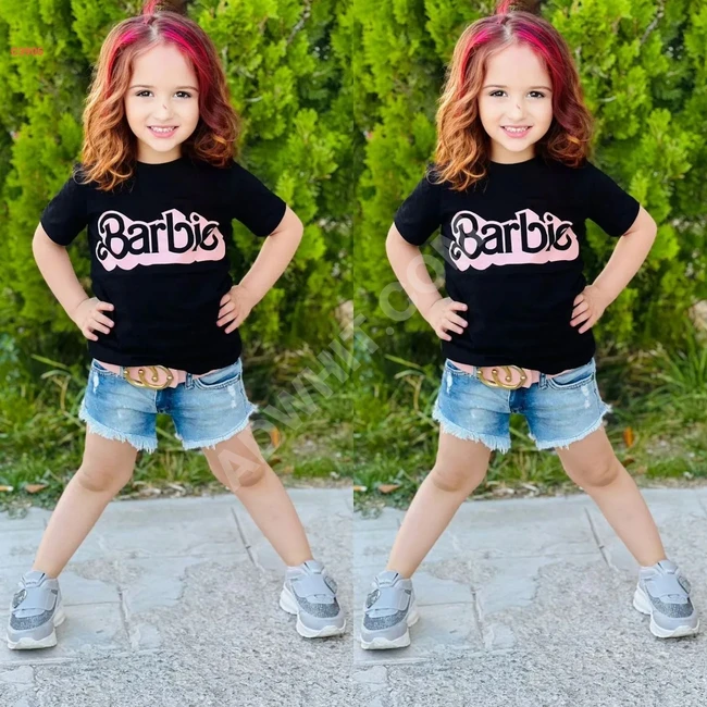 Barbie 3-Piece Set of Shorts and T-Shirt