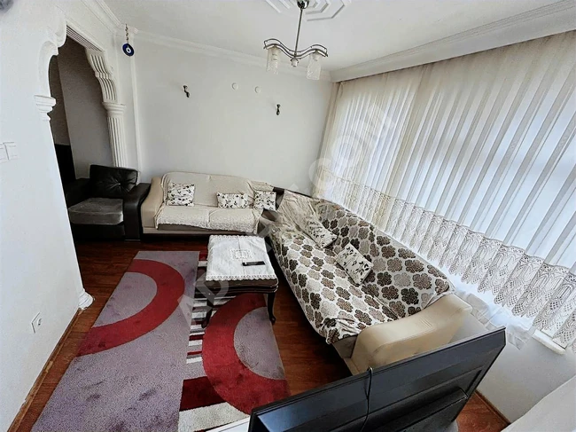 A renovated 2+1 apartment, on the middle floor, in a central location, with a balcony, in ZEYNEP KAMİL.