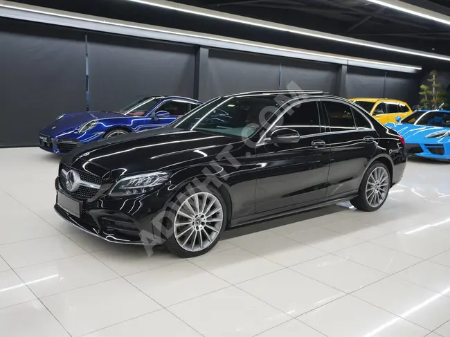 سيارة MERCEDES C200 4 MAT.AMG موديل 2020 - تدفئة - ذاكرة - بدون خطأ