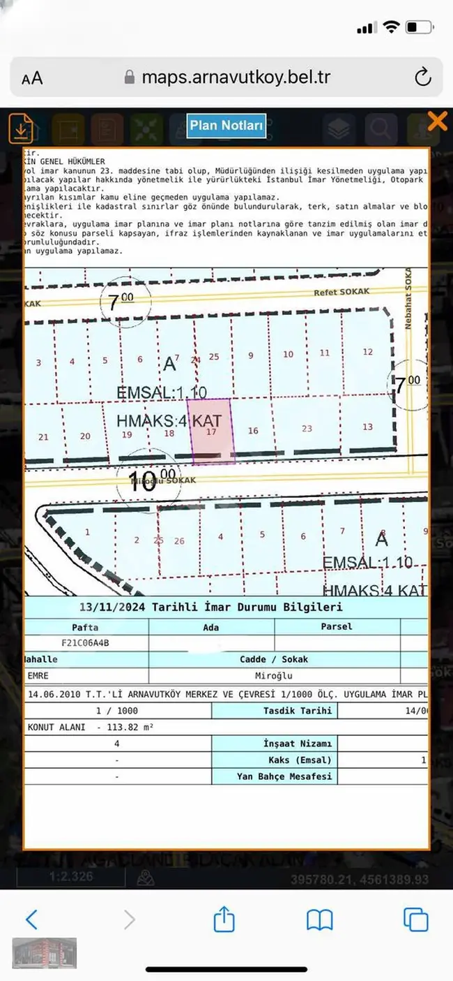 127 M2 YUNUS EMRE MAHALLESİNDE SATILIK ARSA