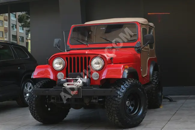 1977 - JEEP CJ-5 - دفع رباعي - دركسيون هيدروليكي - بلوتوث - مشغل وسائط متعددة -  جنوطة  AVM