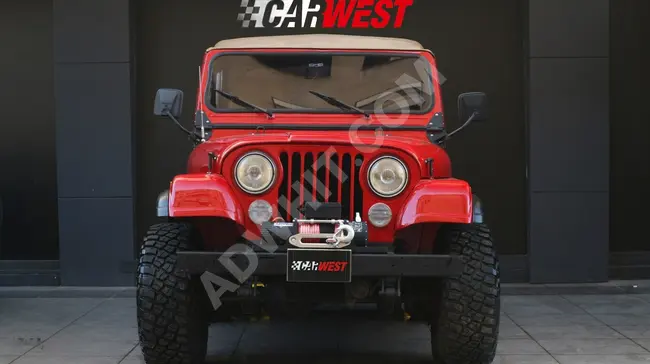 1977 - JEEP CJ-5 - دفع رباعي - دركسيون هيدروليكي - بلوتوث - مشغل وسائط متعددة -  جنوطة  AVM