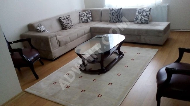 A furnished 2+1 apartment, with an area of 90 square meters, suitable for investment, located in YEŞİLOVA - by ÇEVREM.