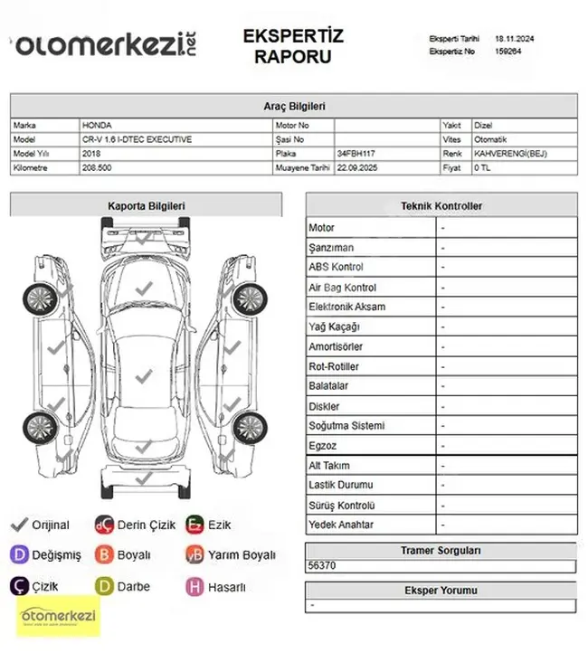 2018 HONDA CRV 1.6 İ-DTEC 4X4 EXECUTİVE FULL+FULL HTSZ BOYASIZ