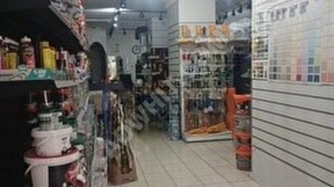 Shop (Construction Tools Shop) for lease with transfer, consisting of three floors on the main street in Kurtuluş.