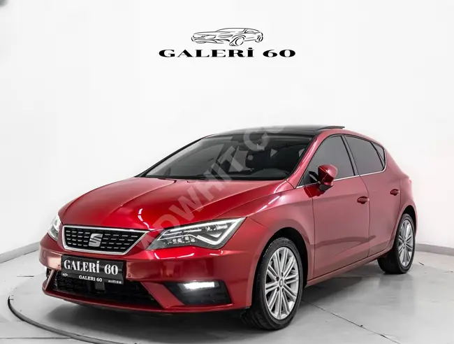 SEAT LEON/1.6TDI 2019 model with 94,000 km - Fiery red color - Glass roof - No modifications