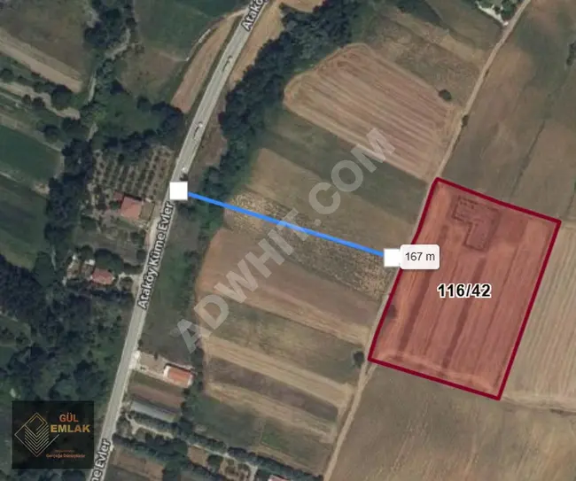 Land for sale within a construction plan in an unparalleled location in Kırklareli Pınarhisar