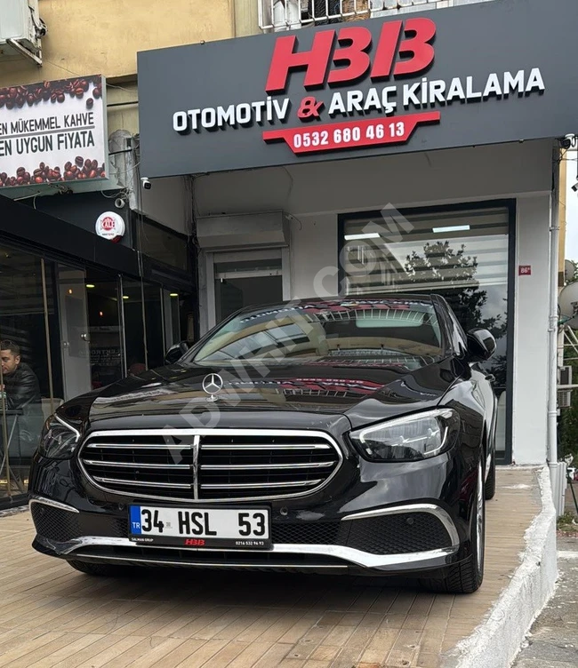 "Mercedes E 200 d Exclusive 2023 - HBB Araç Kiralama Üsküdar"