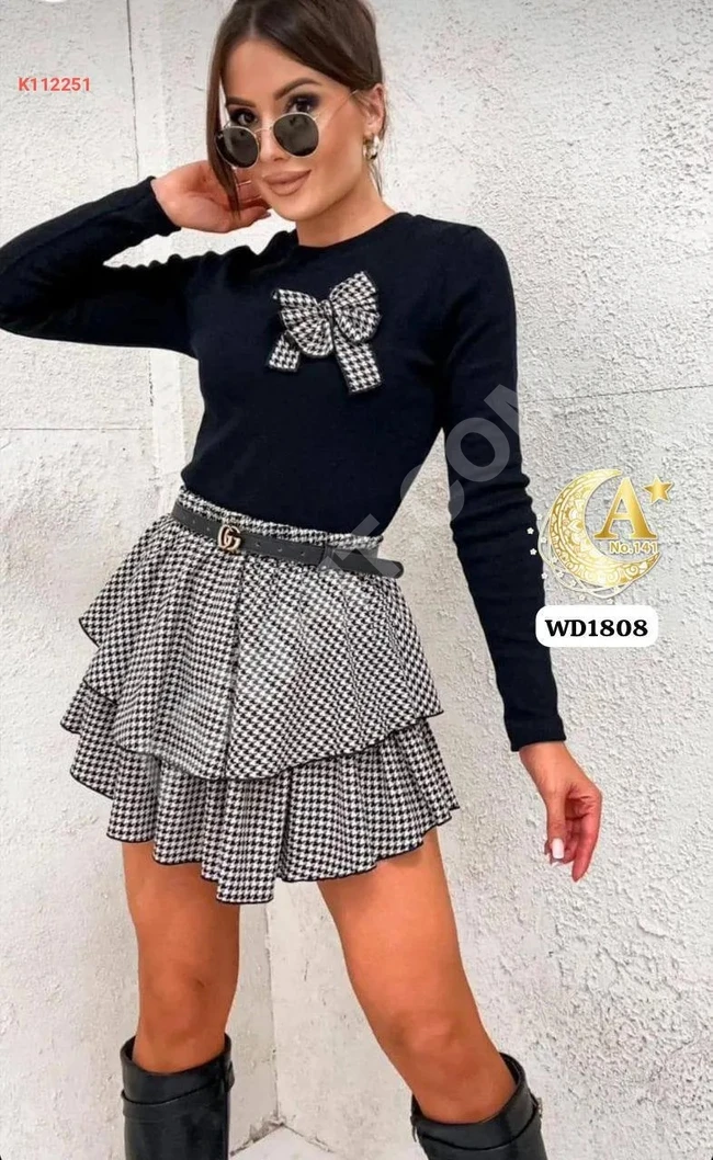 Long Sleeve Sweater and Skirt Set