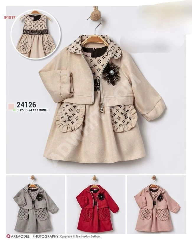 Baby dress with jacket