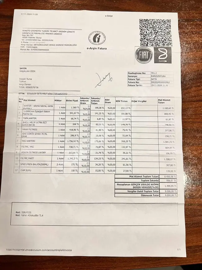 ORJ 117 KM 2018 FUL PREMİO DEĞİŞENSİZ TRAMERS K.KRT 12TAKSİT