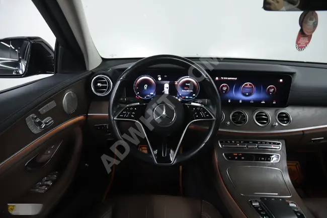 MERCEDES E 300D EXCLUSİVE 2022 - من الوكيل , بدون طلاء , هجينة (كهرباء+وقود) - من OZCAR AUTO