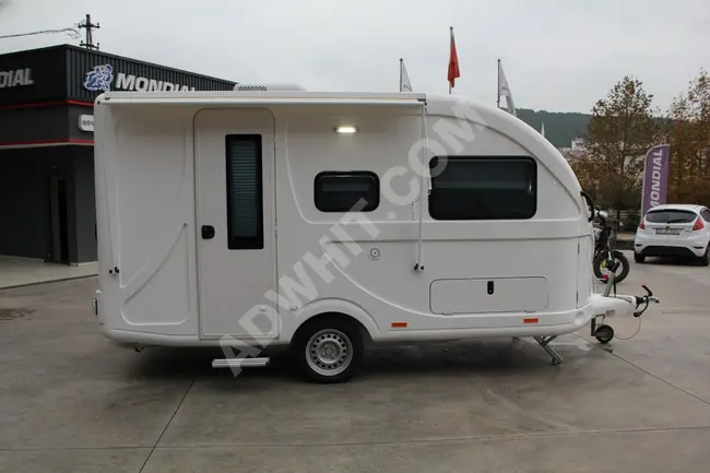 Single-piece pull caravan for four people - ARKUT 4 PREMIUM