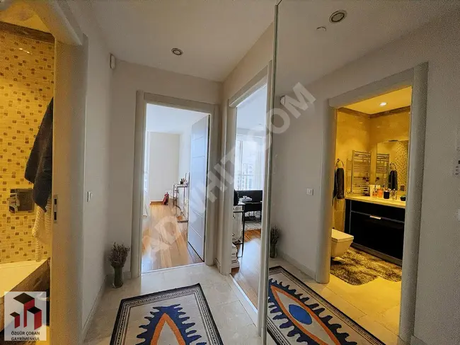 Furnished 1+1 apartment on a low floor with pool view for rent in Mashattan.