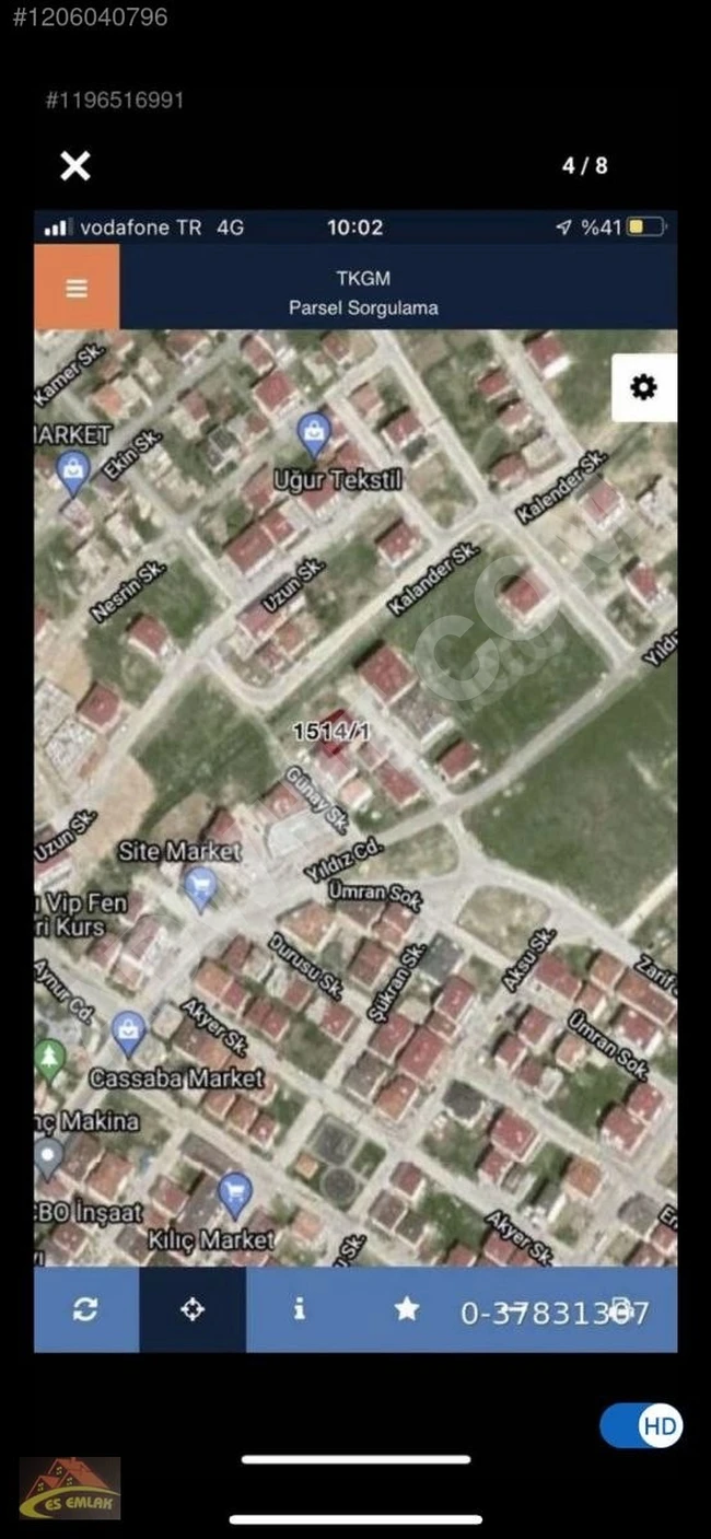 Building land for sale in ÇERKEZKÖY KAPAKLI