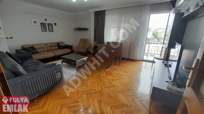 3+1 apartment on the 2nd floor, fully furnished with an area of 130 square meters, located behind CEVAHIR AVM shopping center.