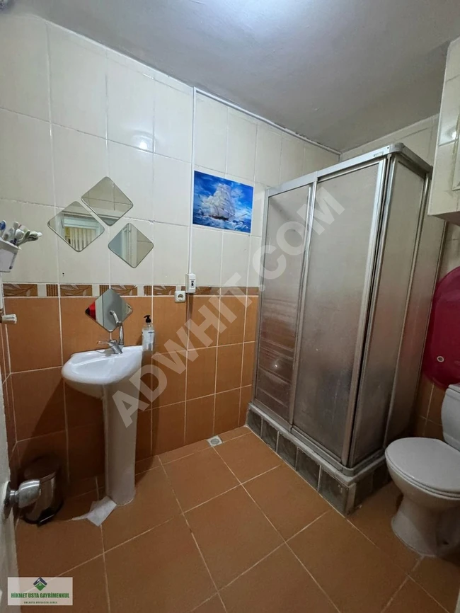 2+1 apartment with an area of 90 square meters on the ground floor at Street 10 in GAZİOSMANPAŞA ŞEMSİPAŞA