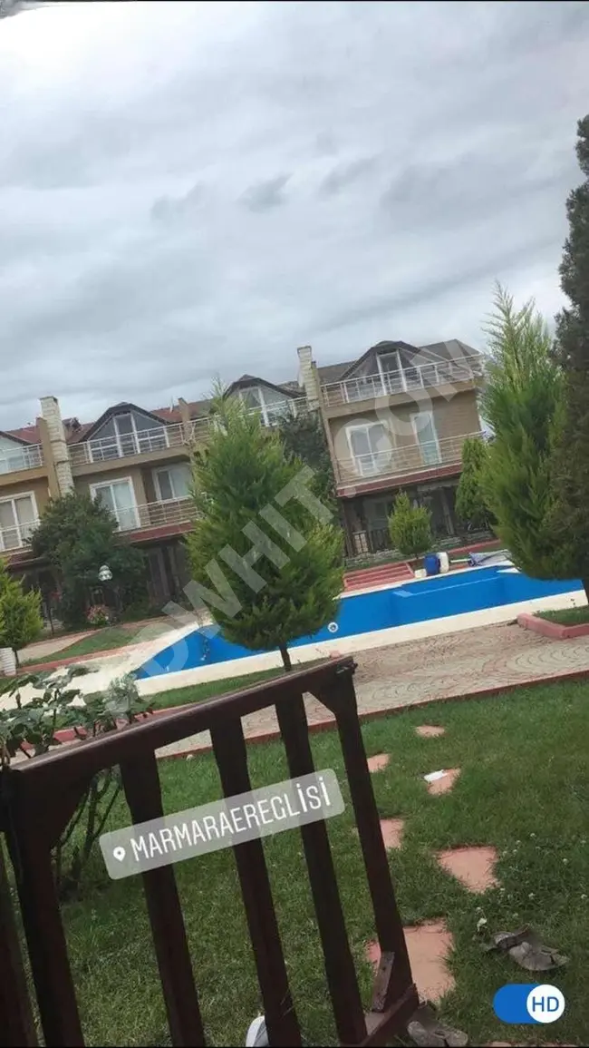 Villa for sale next to the state hospital in the MARMARA EREĞLİ GÖKSU complex.