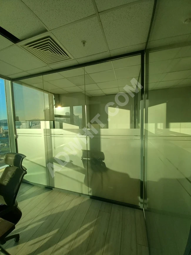 For urgent sale - Glass office partitions with frame.