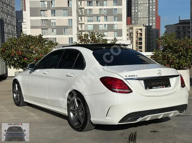 MERCEDES C200 D BLUETEC موديل 2017, سقف زجاجي, بلا مثيل - CSM MOTORS