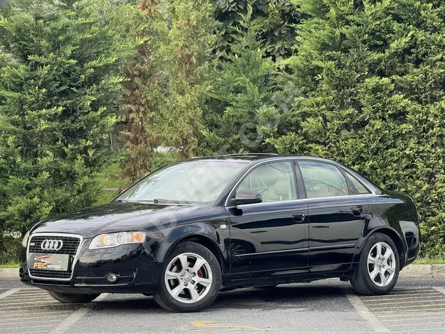 Audi A4 موديل 2006   ديزل 2.0 TDI ذو كم منخفض مع فتحة سقف، جزء مؤجل للدفع من FEC MOTOR.