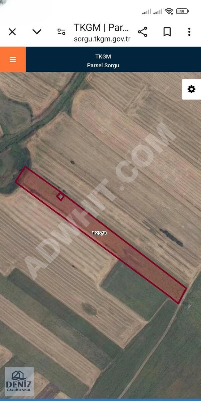 For sale: A jointly-owned plot measuring 303 square meters, privately owned by us in EVRENSEKİZ.