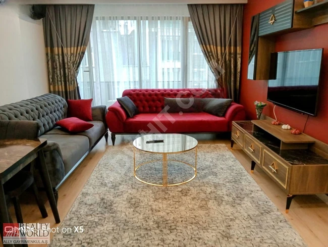 2+1 apartment for rent on a middle floor in İstova Residence complex