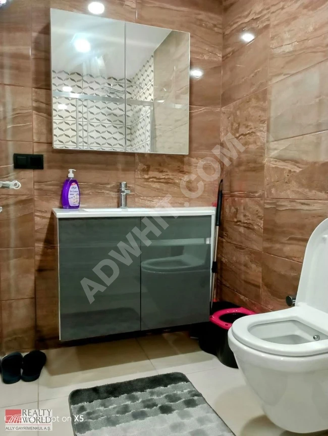 2+1 apartment for rent on a middle floor in İstova Residence complex