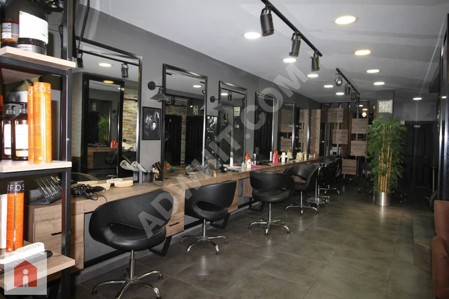 Beauty center for sale, operating in good condition on the main street in the center of YEŞİLPINAR.