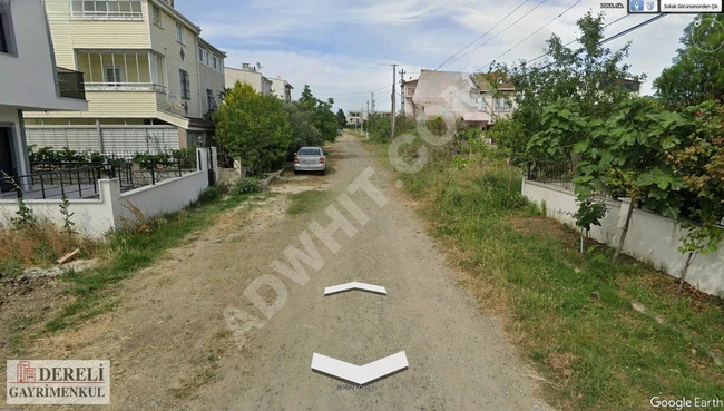 A 160m² land designated for villa construction for sale in the DEREAĞZI neighborhood in MARMARAEREĞLİSİ